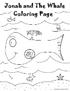 Jonah and the Whale Coloring Pages